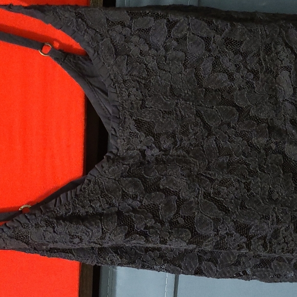Abercrombie & Fitch, NWT, lace pattern dress/top, Navy Blue - Picture 2 of 6